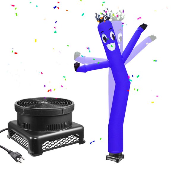ToHu 750W Air Dancers Inflatable Tube Man Set - 20ft Tall Wacky Waving Inflatable Dancing Tube Guy with 12-Inch Diameter Blower for Business Promotion