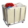 thumbnail image 1 of TOHU Laundry Cart with Wheels 330 Lbs Load Rolling Laundry Hamper Dirty Laundry Cart Sorter Portable Sturdy Clothes Basket Steel Frame Folding Storage Canvas Bin for Closet special, 1 of 9