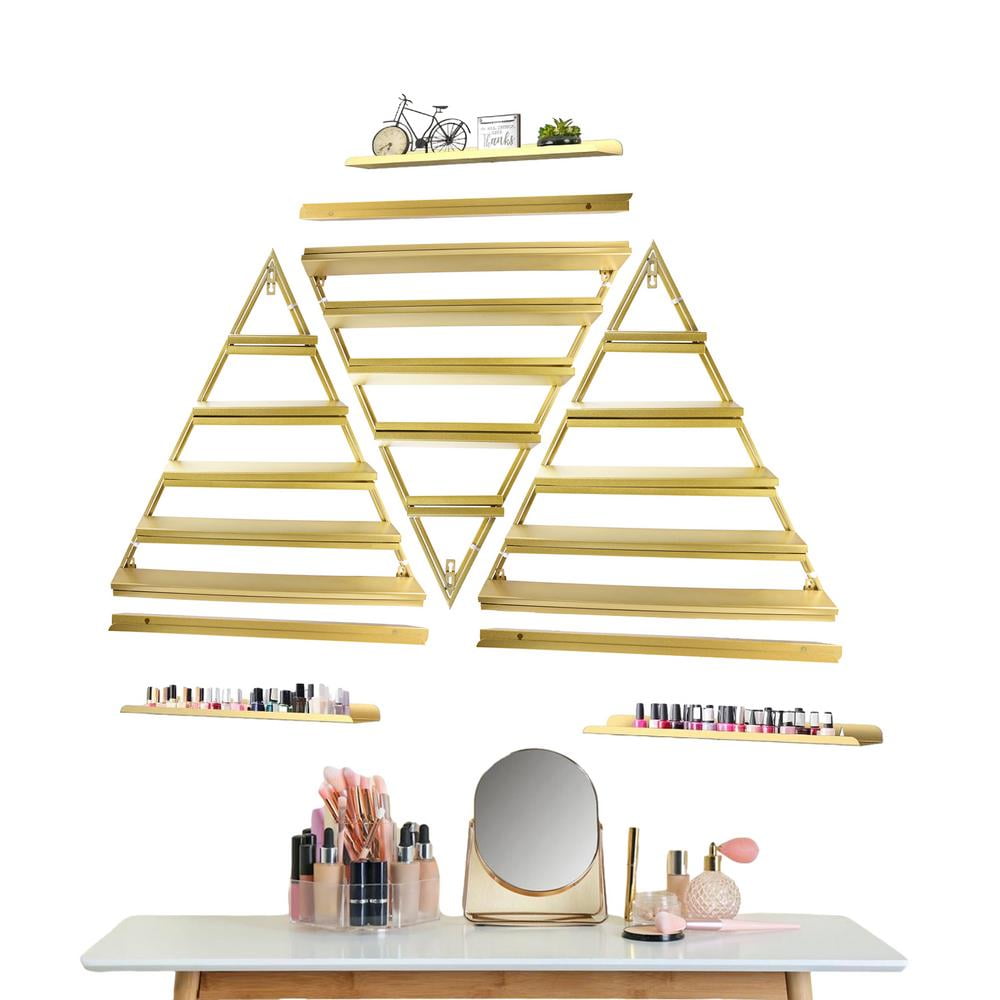 TOHU Perfume Wall Shelf 5 Tier Hangable Perfume Shelves Nail Polish ...