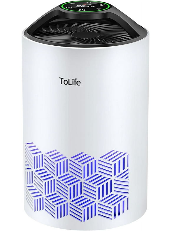 ToLife Air Purifiers for Home Bedroom - HEPA Filter Air Cleaner for Pet Hair Allergies Smokers Dust Pollen Odor Eliminators (215 Sq.ft)