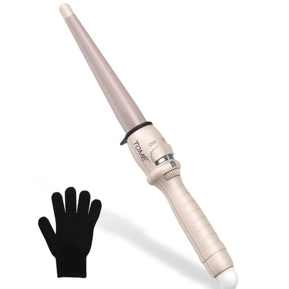 ToMe Ceramic 1/2-1 inch Tapered Hair Curling Wand
