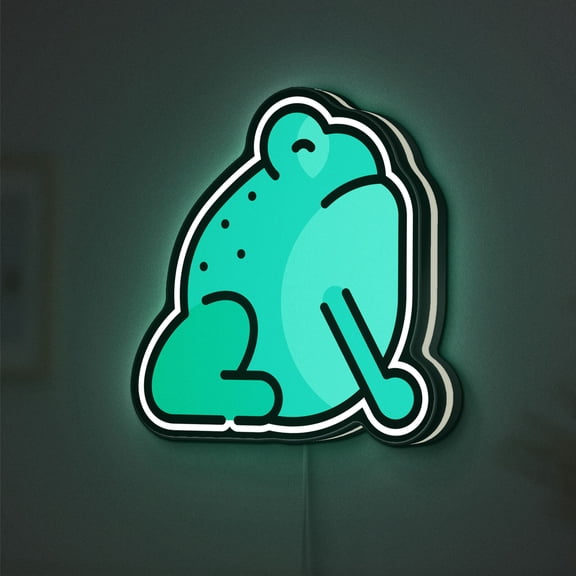 Toad 3D Novelty Light Box, Whimsical Shelf Light for Nature-Themed Rooms and Amphibian Decor Lovers (Width 12 inch, 30cm)