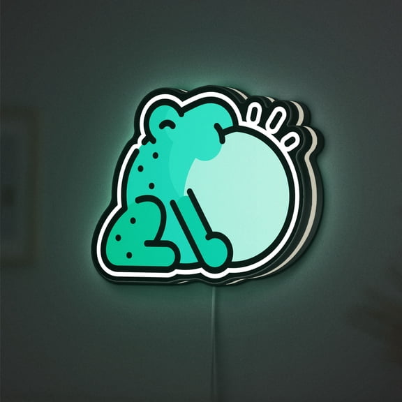 Toad 3D Novelty Light Box, Whimsical Wildlife Accent for Nature Fans and Cozy Spaces (Height 8 inch, 20cm)