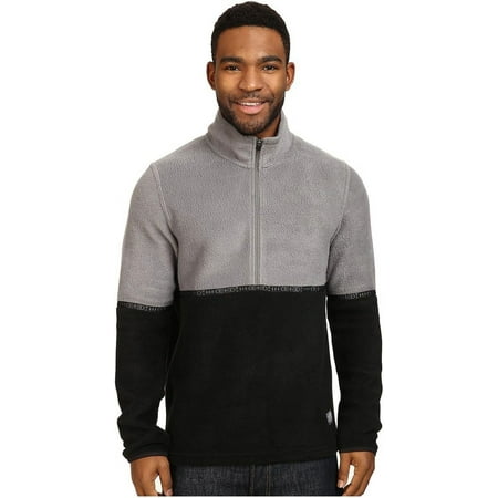 Toad&Co Men's Ajax Fleece Pullover Smoke/Black Sweatshirt XL