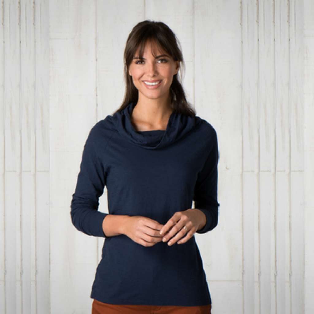 Toad & Co Women's Stripe Out Boat Twist Tee XS Navy