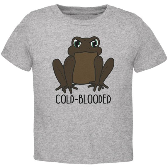 Toad Cold Blooded Funny Toddler T Shirt Heather 3T