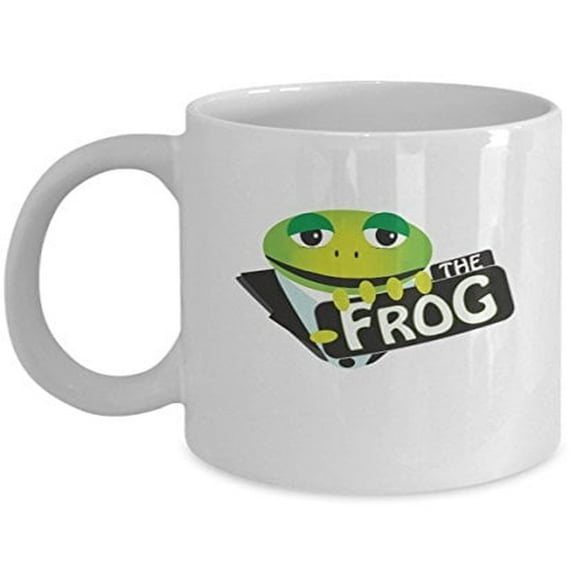 Frog Lover 11 oz Coffee Mug - Toad Design White Ceramic Gift