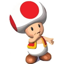 Toad Mushroom Character Super Mario Bros Arcade Game Wall Sticker Art Design Decal for Girls Boys Kids Room Bedroom Nursery Kindergarten Fun Home Decor Wall Art Vinyl Decoration Size (30x27 inch)