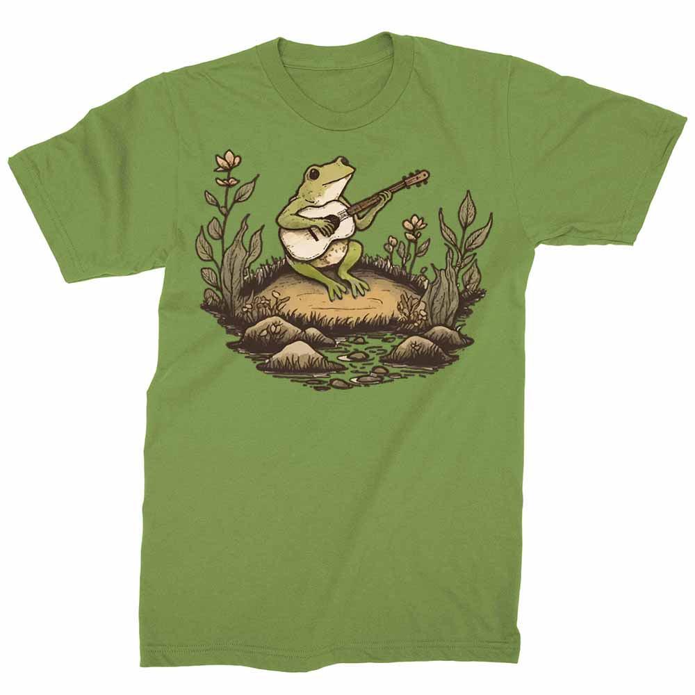 Toad Playing Banjo Cottagecore Aesthetic Men's Graphic Tees