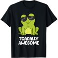 thumbnail image 1 of Toadally Awesome Amphibian Frog Funny Toad Unisex T-Shirt for Men Women Kids Toddler,Black Color,Size 2XL, 1 of 5
