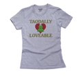 thumbnail image 1 of Toadally Loveable - Cute Toad with Red Heart Totally Women's Cotton Grey T-Shirt, 1 of 2