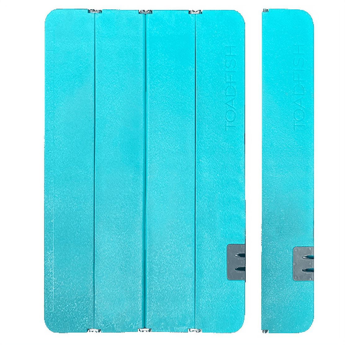 XL Teal Plastic Folding Cutting Board with Knife Sharpener