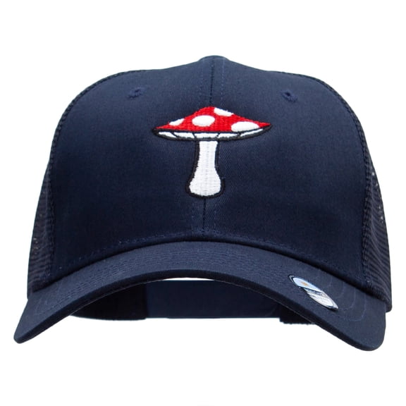 Toadstool Embroidered High Profile Mesh Cap - Navy OSFM