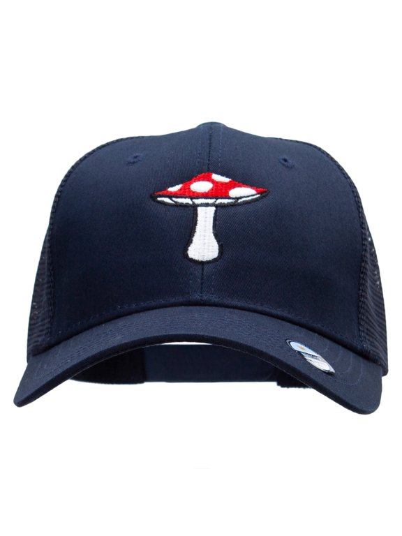 Toadstool Embroidered High Profile Mesh Cap - Navy OSFM
