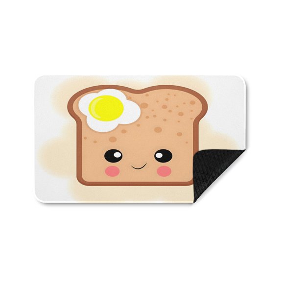 Toast Bread Patterned Floor Mat Is Durable And Easy To Clean Adding A Warm Atmosphere And Perfectly Decorating Your Home