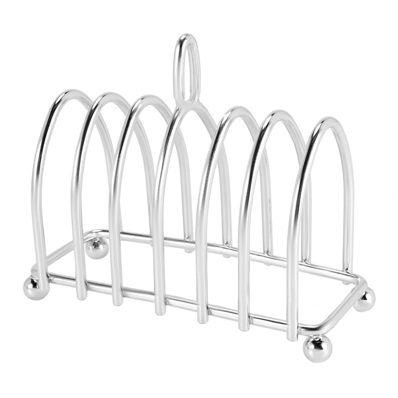Toast Bread Rack Holder 6 Slice Stainless Steel Toast Rack with Ball