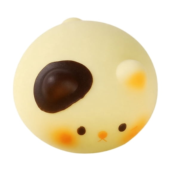 Toast Bread Squishy Toy, Golden Cute Animal Shaped Bread Stress Ball, Slow Rising Squeeze Fidget Toy, Anxiety Relief Stress Relief Sensory Toy for Adults, Bakery Desk Decor Christmas Gift