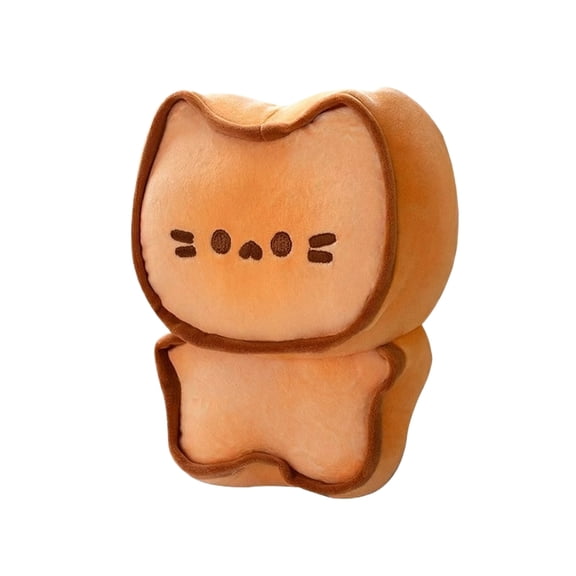 Toast Cat Plush Toy Creative Food Theme Stuffed Animal Cushion Gift