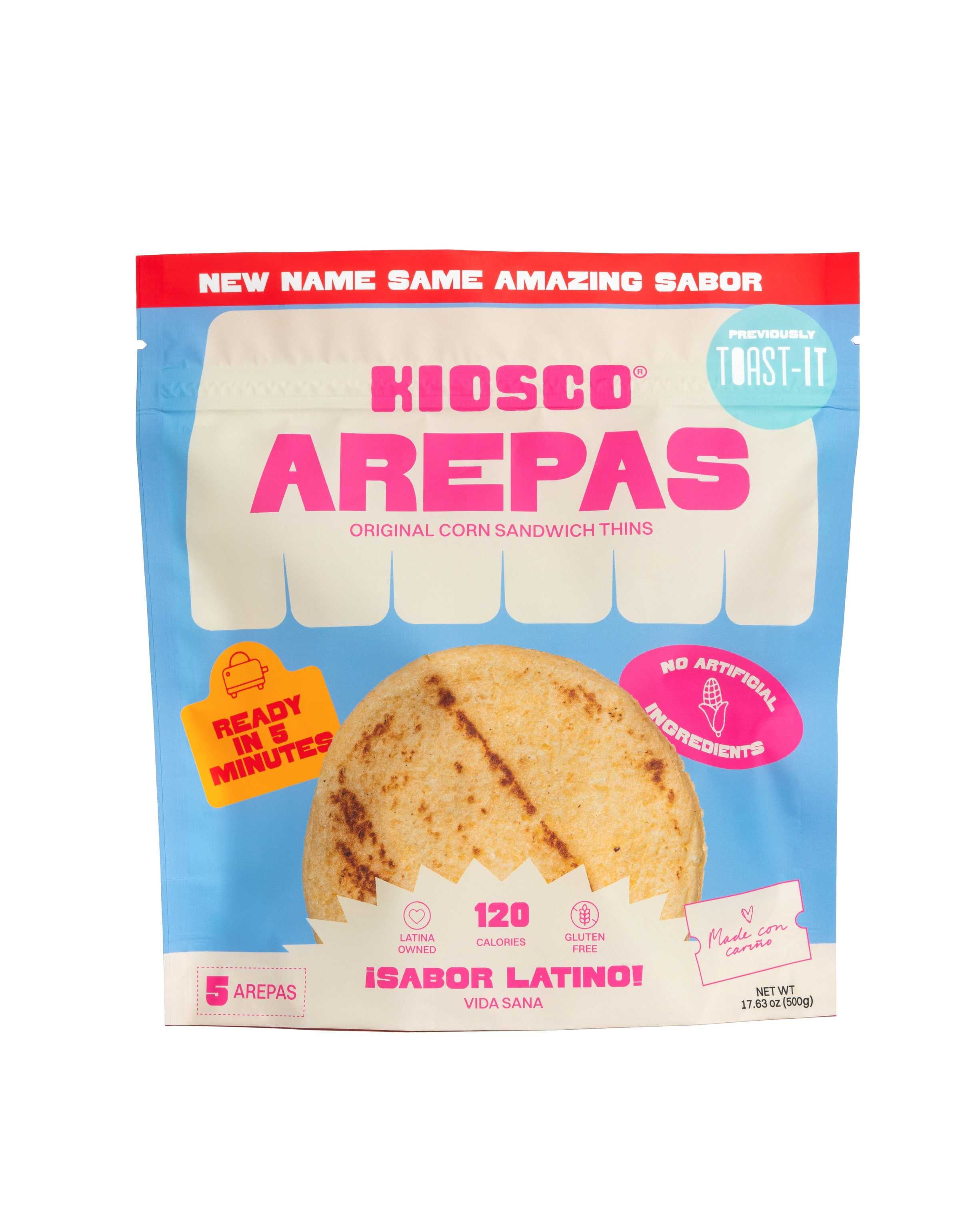Kiosco Original Corn Arepas, 5 Count pack