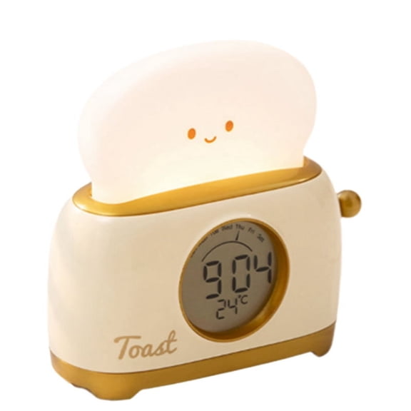 Toast Night Lamp Lights with Timing Function and Infinite Dimming Dimming LED Breader Lamp 1200mAh Night Light