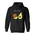 thumbnail image 1 of Toast With Avocado Friends  Hoodie Men -Image by Shutterstock, Male 3X-Large, 1 of 4