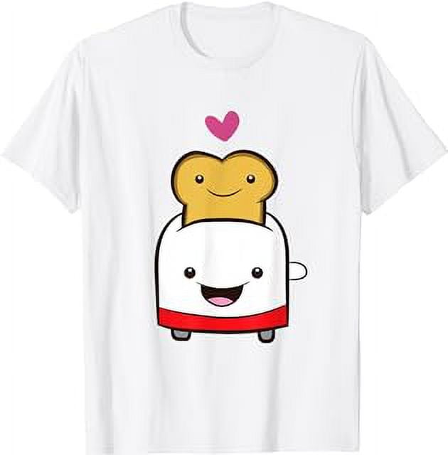 Toast and Toaster Kawaii Toast Bread Toaster TShirt