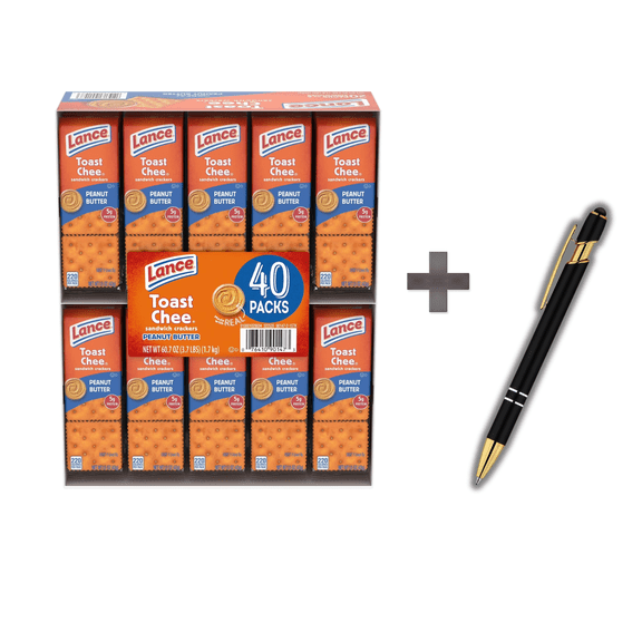 ToastChee Peanut Butter Crackers, 1.52 oz., 40 pk.