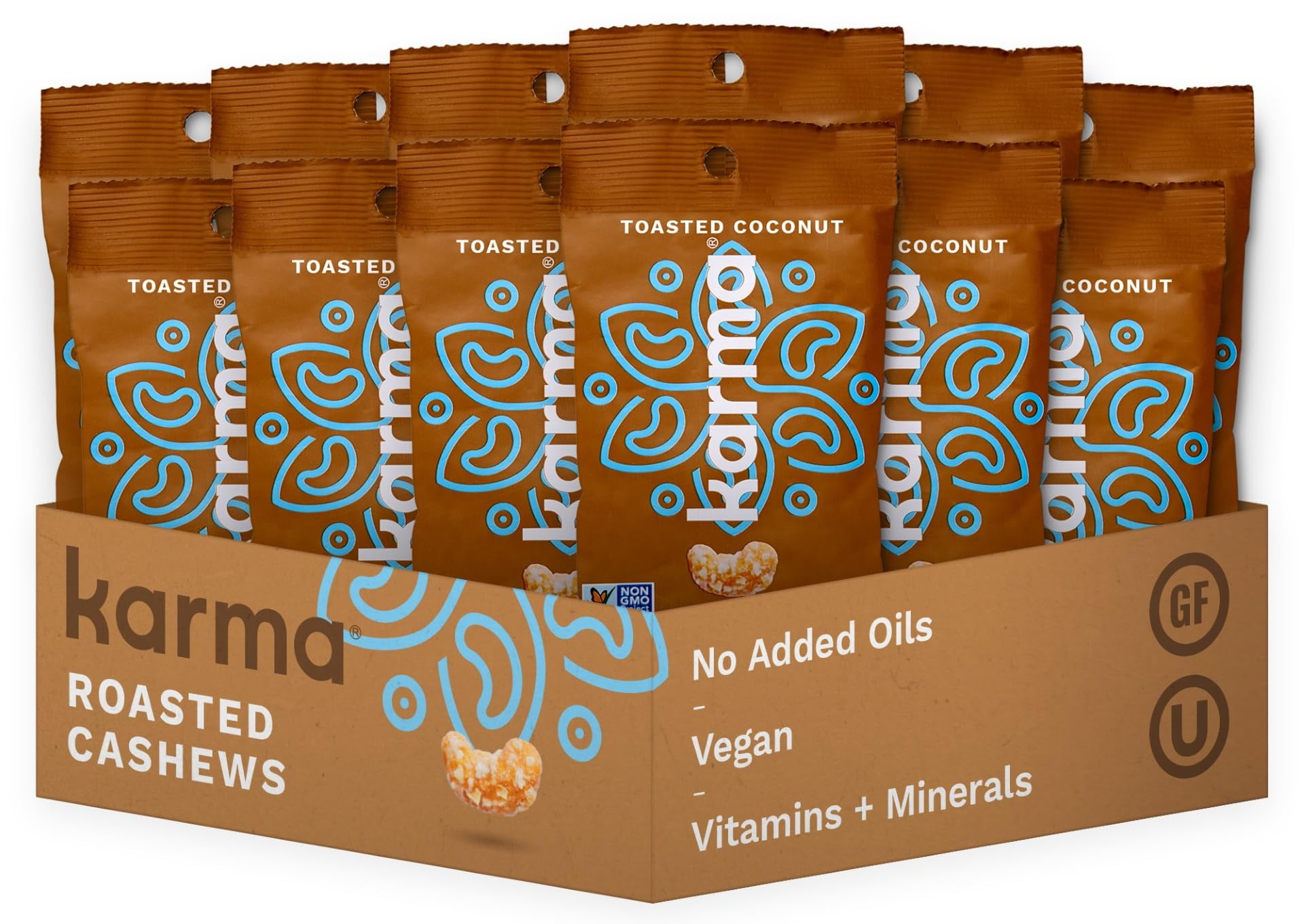 Toasted Coconut Cashews by MSF2 Karma Nuts, Whole, Sweet, Roasted