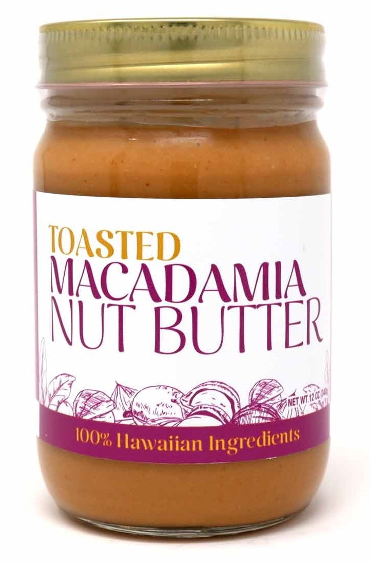 Toasted Macadamia Nut Butter 12 oz. Glass Jar