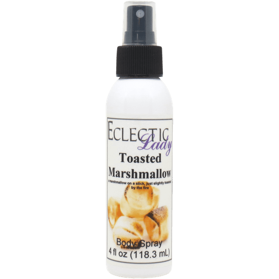 Toasted Marshmallow Body Spray, Eclectic Lady, Hydrating Mist, Unisex (Double Strength), 2 oz