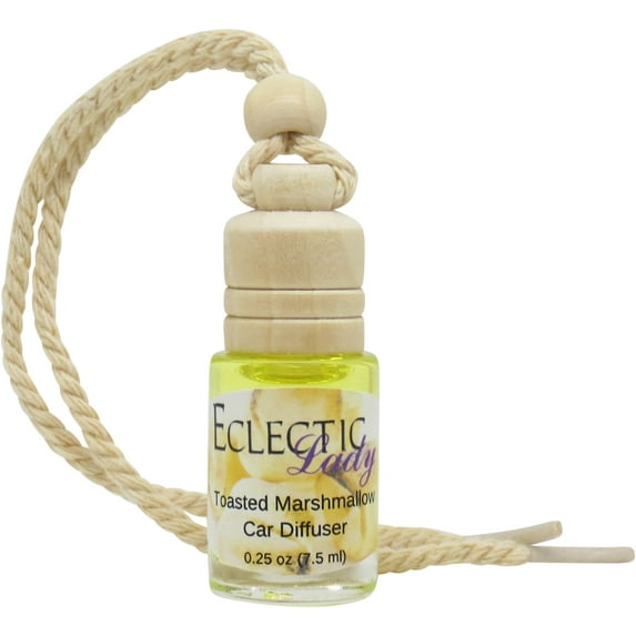 Toasted Marshmallow Scented Car Diffuser by Eclectic Lady, 7.5 ml, Air Freshener, Premium Fragrance