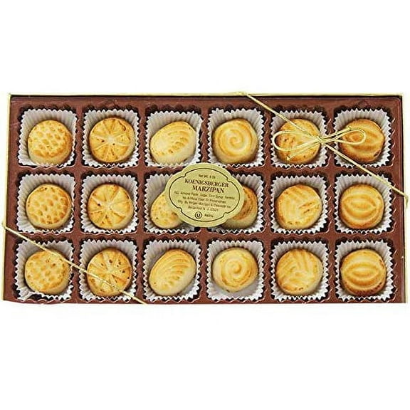 Toasted Marzipan Shapes Gift Box by Bergen Marzipan