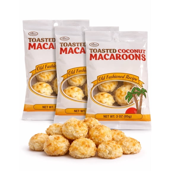 Toasted Old Fashioned Recipe Toasted Coconut Macaroons, Gluten Free, ( 3 oz) 3 Pack