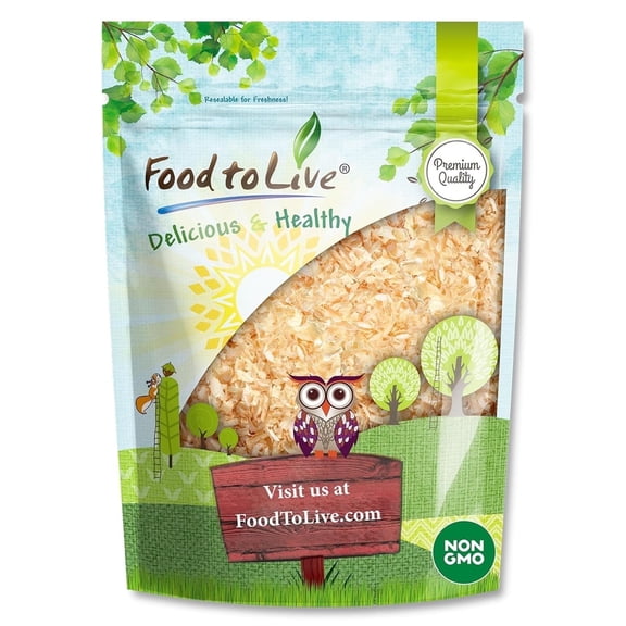 Toasted White Chopped Onion, 1 Pound Non-GMO, Vegan, Bulk - by Food to Live