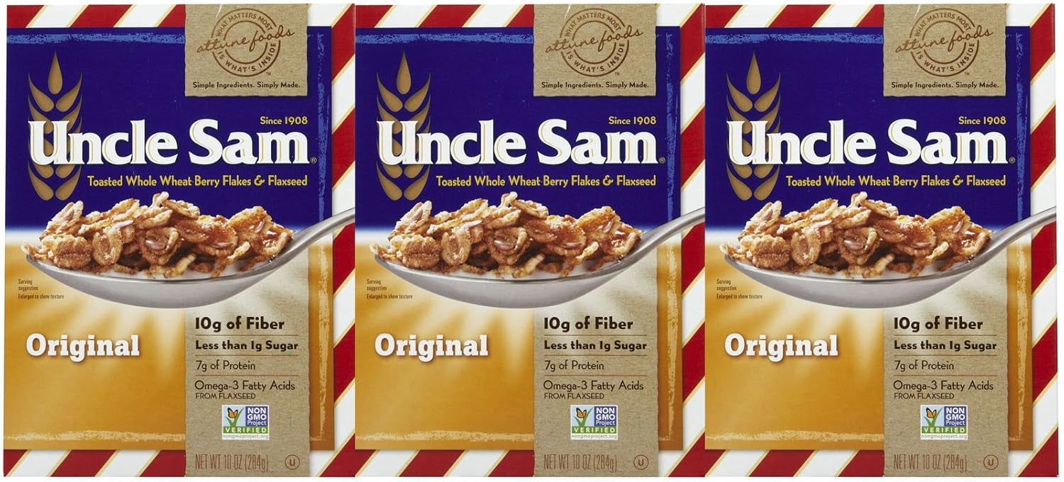Toasted Whole Wheat Berry Flakes Flaxseed Original Cereal Boxes10 Oz3