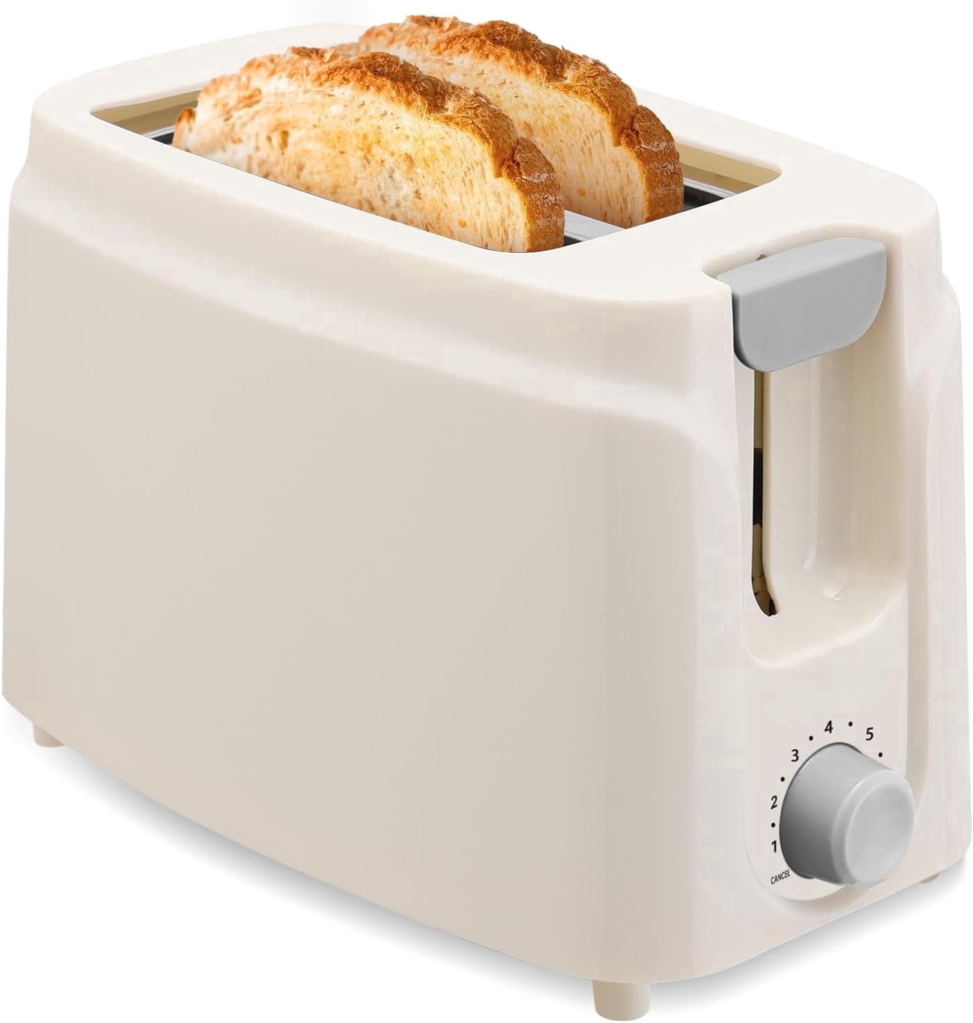 Toaster Mini Toaster 2 Slice, Extra Wide Slot Toaster with 7-Shade Toast Settings ...
