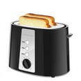 thumbnail image 1 of Toaster 2 Slice, Extra Wide Slot,with Cancel, Defrost, Reheat Function, 6 Shade Settings, for Waffle or Bagel, Removable Crumb Tray, 750W,Classic Black, 1 of 7