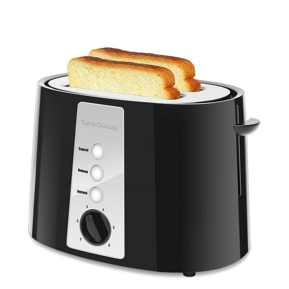 Toaster 2 Slice, Extra Wide Slot,with Cancel, Defrost, Reheat Function, 6 Shade Settings, for Waffle or Bagel, Removable Crumb Tray, 750W,Classic Black