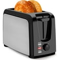 thumbnail image 1 of Toaster 2 Slice Stainless Steel Toaster Two Slice Toaster with Removable Crumb Tray Toaster Wide Slot, 1 of 6