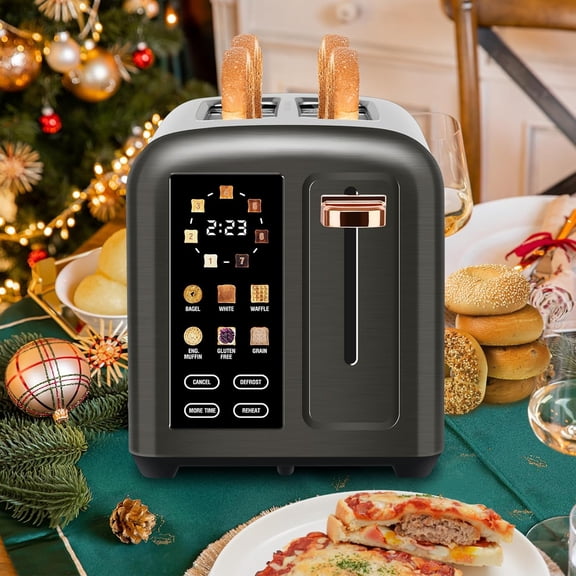 Toaster 2 Slice with Touch Screen, 1350W, Dark Metallic