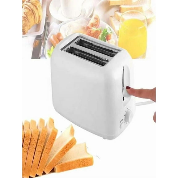 Toaster 2 slice,Retro Stainless Steel Toaster with 6 Settings, Extra Wide Slots, Bagel/Defrost/Cancel Function, Removable Crumb Tray (White)