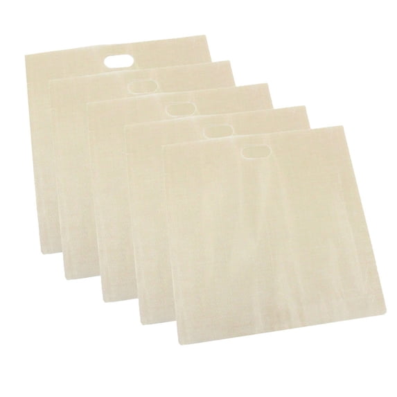 Toaster Bags, Reusable Non-Stick Toaster Sleeves, Heat Resistant -70°C to 260°C Oven Microwave Safe Sandwich Bags Easy Clean Multipurpose, Beige