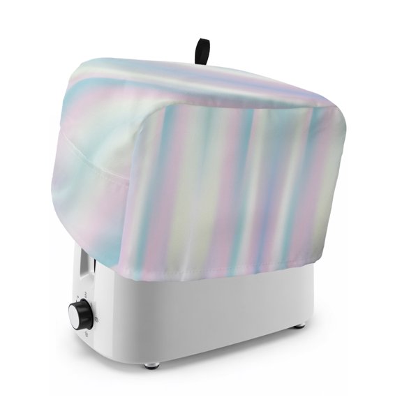 Toaster Cover 2 Slice, Abstract Gradient, Dustproof Bakeware Oven Protector with Top Hook, Modern Minimalistic Geometric Ripple Art Waterproof Small Kitchen Appliance Toasters Dust Cover, 11"x6"x8"