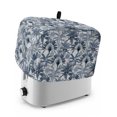 thumbnail image 1 of Toaster Cover 2 Slice, Blue Tropical Leaves Dustproof Bakeware Oven Protector with Top Hook, Summer Palm Trees Botanical Waterproof Small Kitchen Appliance Toasters Dust Cover, 11"x6"x8", 1 of 9