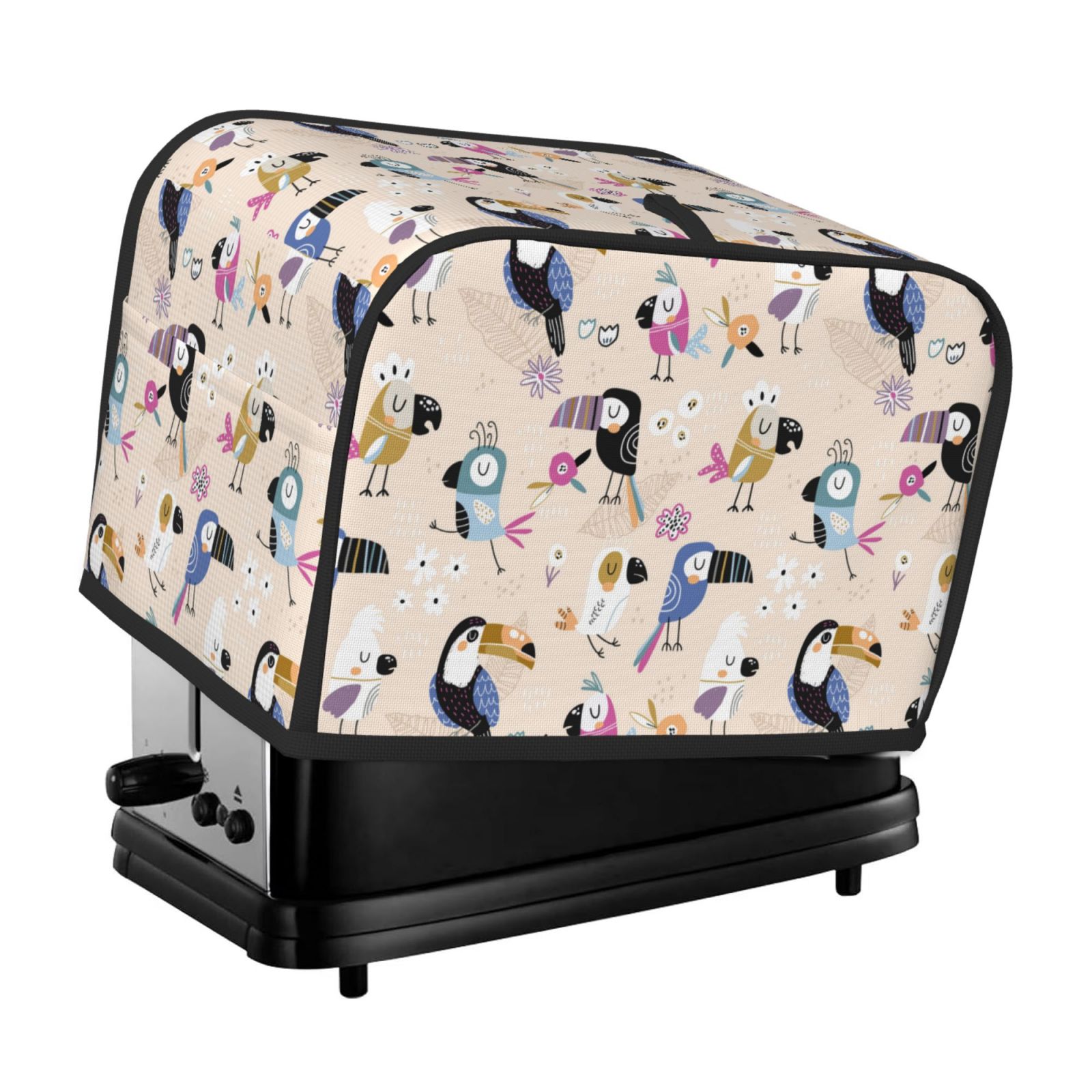 Toaster Case Toaster Cover 2 Slice, Cartoon Parrot Cute Toucan Cute 2 slice Toaster ...