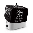 thumbnail image 1 of Toaster Cover 2 Slice, Dustproof Bakeware Oven Protector with Top Hook, Waterproof Small Kitchen Appliance Toasters Dust Cover, 11"x6"x8", 1 of 9