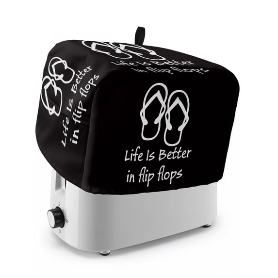 Toaster Cover 2 Slice, Dustproof Bakeware Oven Protector with Top Hook, Waterproof Small Kitchen Appliance Toasters Dust Cover, 11"x6"x8"