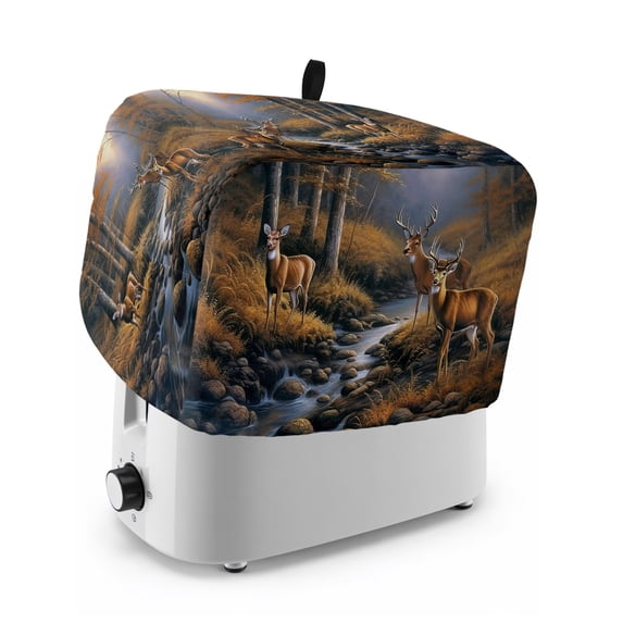 Toaster Cover 2 Slice, Dustproof Bakeware Oven Protector with Top Hook, Waterproof Small Kitchen Appliance Toasters Dust Cover, 11"x6"x8"