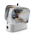 thumbnail image 1 of Toaster Cover 2 Slice, Grey White Marble Dustproof Bakeware Oven Protector with Top Hook, Ink Painting Modern Abstract Waterproof Small Kitchen Appliance Toasters Dust Cover, 11"x6"x8", 1 of 9