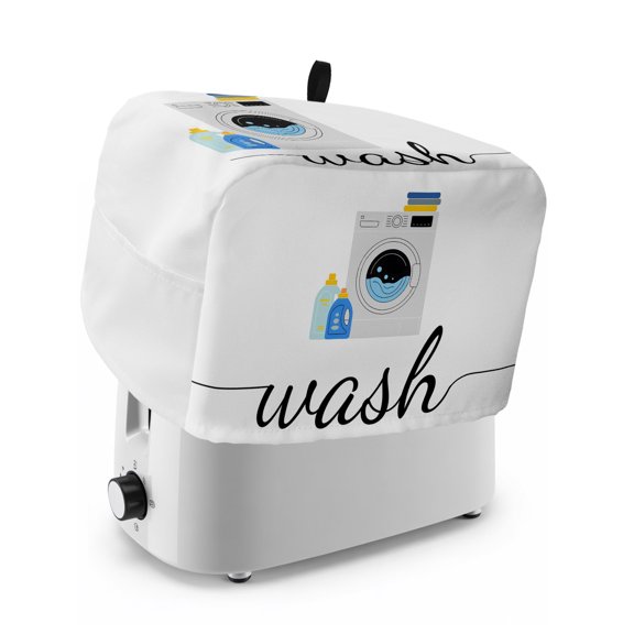 Toaster Cover 2 Slice, Laundry Room Dustproof Bakeware Oven Protector with Top Hook, Modern Minimalist Washing Machine Waterproof Small Kitchen Appliance Toasters Dust Cover, 12"x7.5"x8"